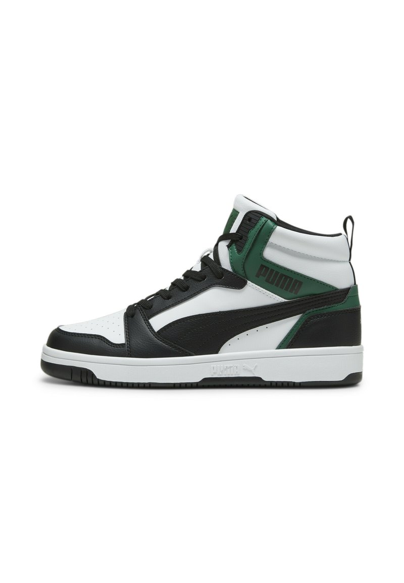 Puma REBOUND V6 UNISEX - Høye joggesko - white- black-vine