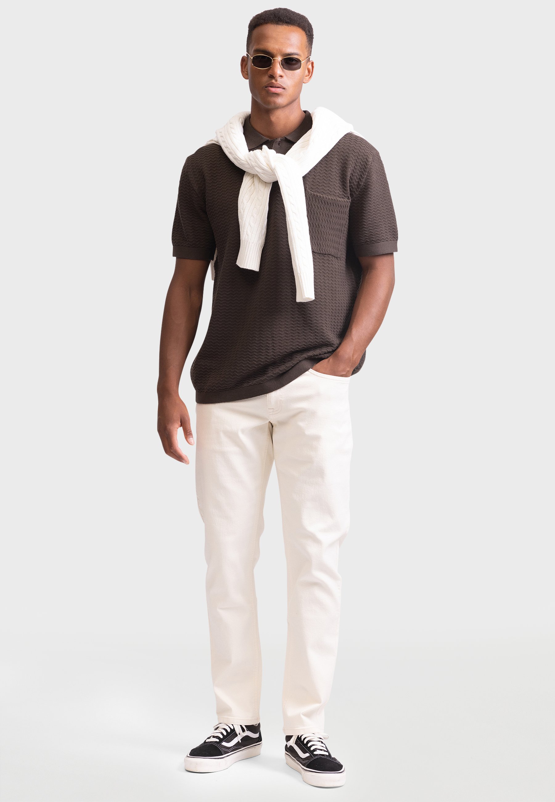 Redefined Rebel FERNANDO BOXY FIT - Polo shirt - turkish coffee