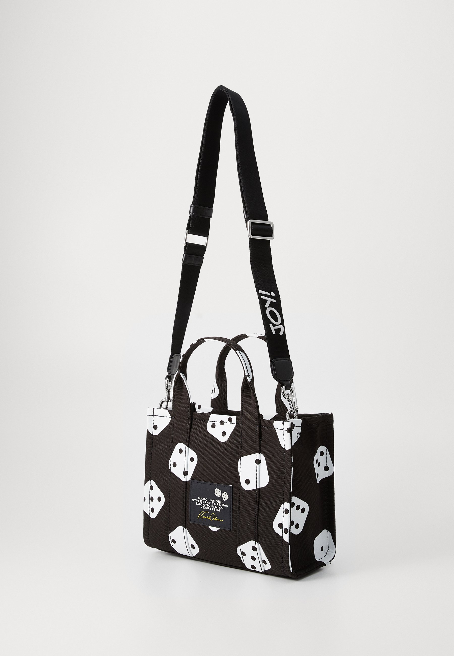 MARC JACOBS THE SMALL TOTE - Handbag - black/white/black - Zalando.ie