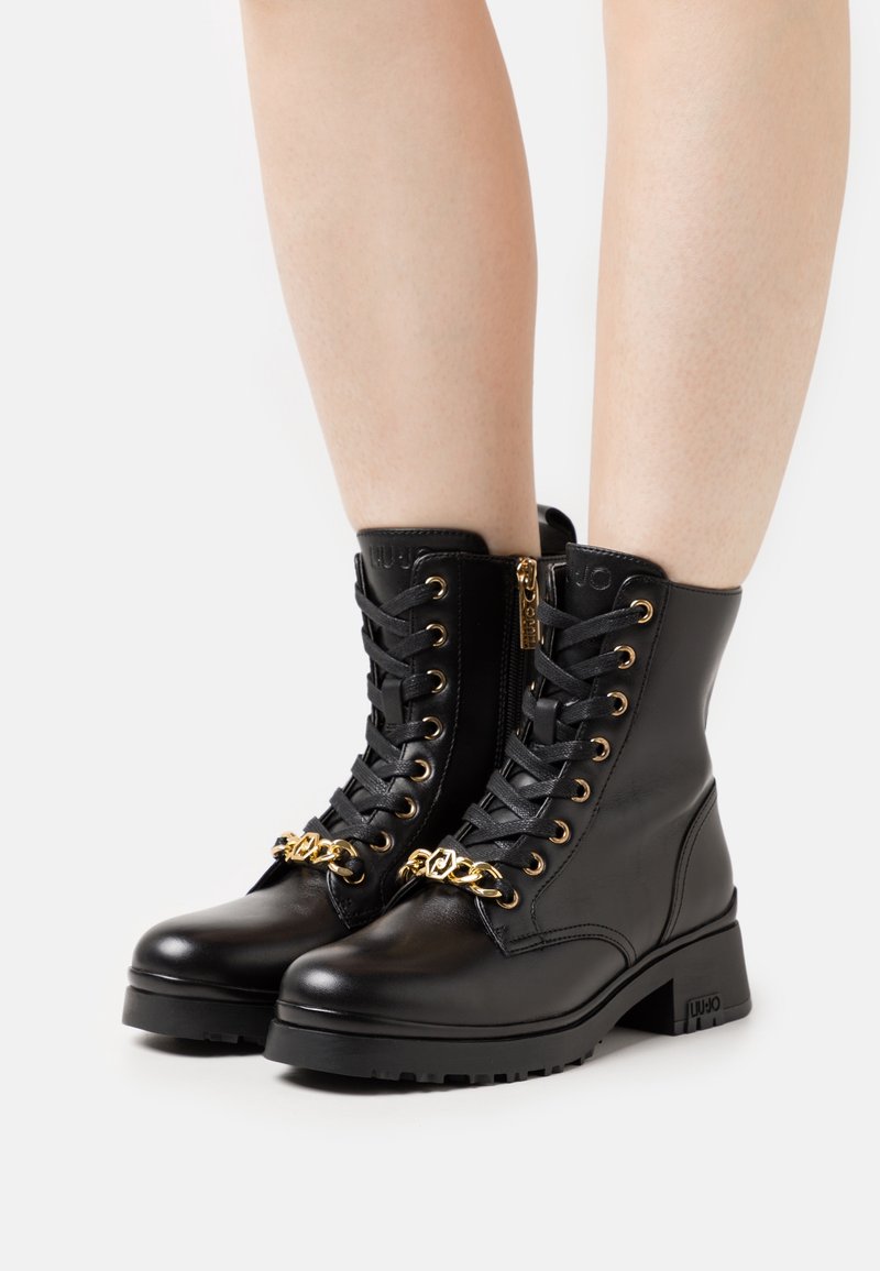 LIU JO Bottines à lacets - black