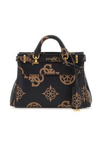 Guess - SESTRI LOGO MINI SATCHEL - Handbag - mocha logo Thumbnail Image 1