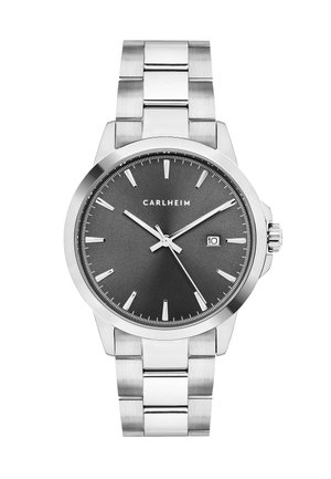 Chronograph watch - black and silver coloured