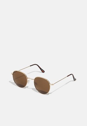 UNISEX - Lunettes de soleil - gold-coloured/brown