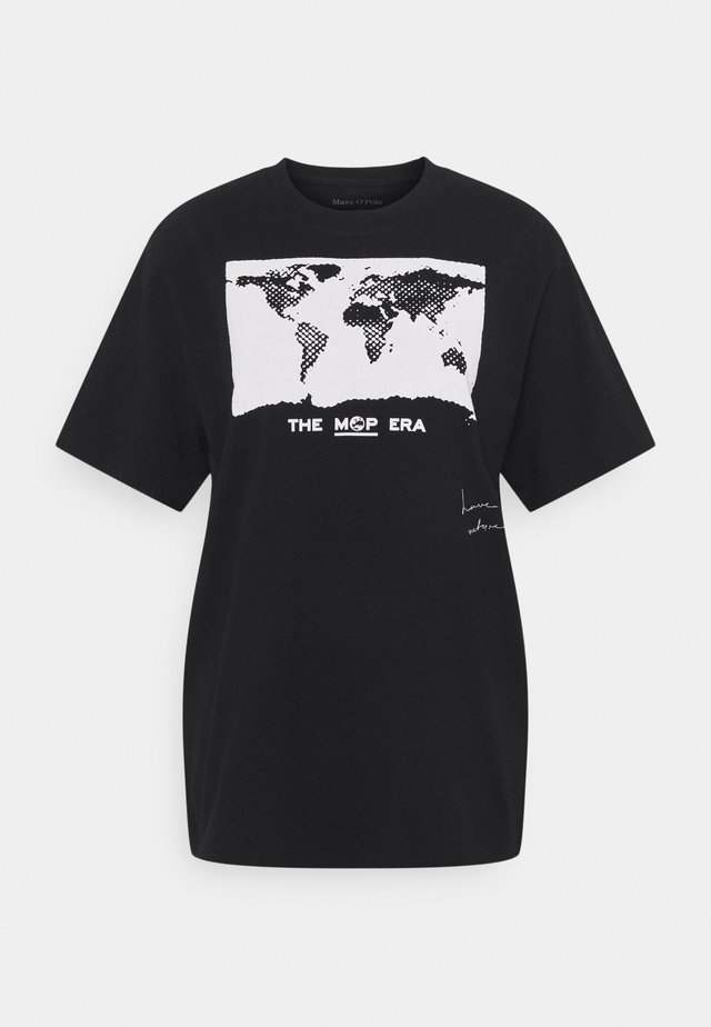 ROUND NECK SHORT SLEEVE - Camiseta estampada - black