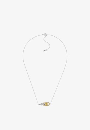 Michael Kors MICHAEL KORS WOMEN'S TWO-TONE STERLING SILVER ASTOR LINK PENDANT NECKLACE, MKC1734CZ931 - Halskæder - silver-coloured/gold-coloured