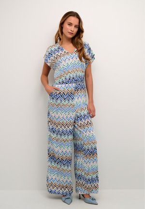 Culture CUKENDALL ELASTIC WAIST  - Jumpsuit - blue graphic