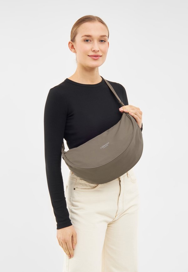 SOLVEIG MEDIUM HALF MOON - Umhängetasche - gravel