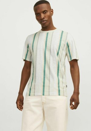 Jack & Jones PREMIUM, ALL OVER RUNDHALS - Tricou cu imprimeu - green tint