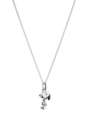SNOOPY PEANUTS - Necklace - silberfarben/schwarz/rot