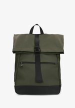 bugatti BACKPACK WITH FLAP - Sac à dos - dark grey/gris foncé bugatti BACKPACK WITH FLAP - Sac à dos - dark grey/gris foncé