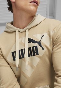 Puma POWER GRAPHIC - Jersey con capucha - prairie tan