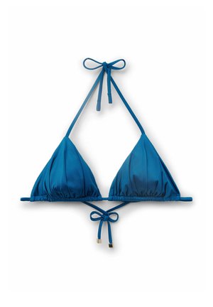 Calzedonia, SHINY SATIN - Bikinitop - blue