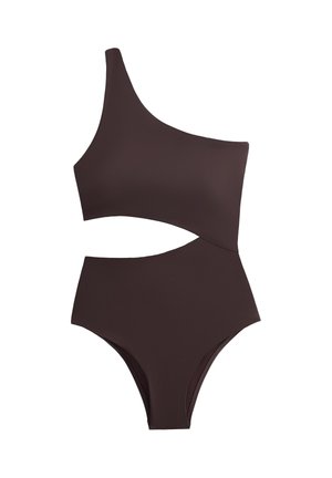OYSHO, ASYMMETRIC TRIKINI - Badedragt - mottled brown