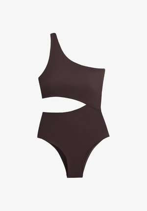 OYSHO, ASYMMETRIC TRIKINI - Badedragt - mottled brown
