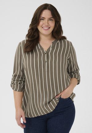 SIDA - Blouse - morel   chalk stripe