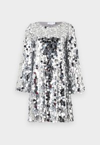 VICHAYA BOATNECK SHORT DRESS - Rochie cocktail/Rochie petrecere - silver-coloured