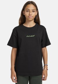 Element NOTHING WEIRD YOUTH - Triko s potiskem - black light green