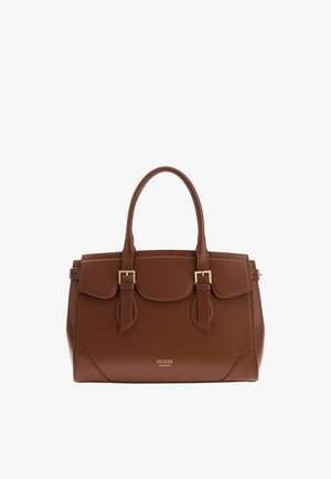 Guess, GUESS SAC BANDOULIÈRE DIANA MAXI SATCHEL CHOCOLATE - Sac à main - chocolate cho
