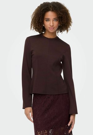 SAFINA - T-shirt à manches longues - fudge