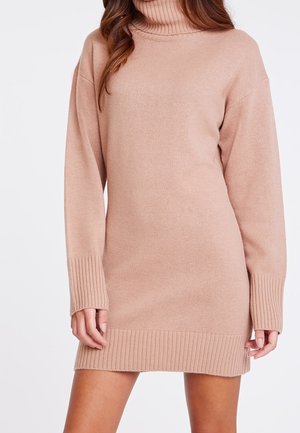 Gebreide jurk - light brown