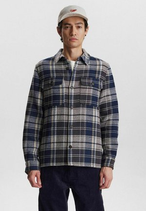 AKOSCAR CHECK - Summer jacket - dark grey mel
