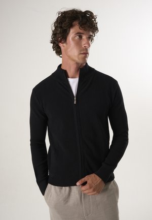 Felix Hardy, FULL ZIPPER CARDIGAN - Gilet - black