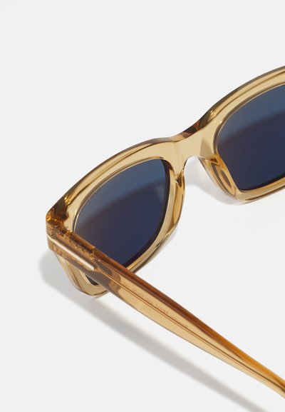 Tom Ford SNOWDON UNISEX - Ochelari de soare - shiny light brown /blue