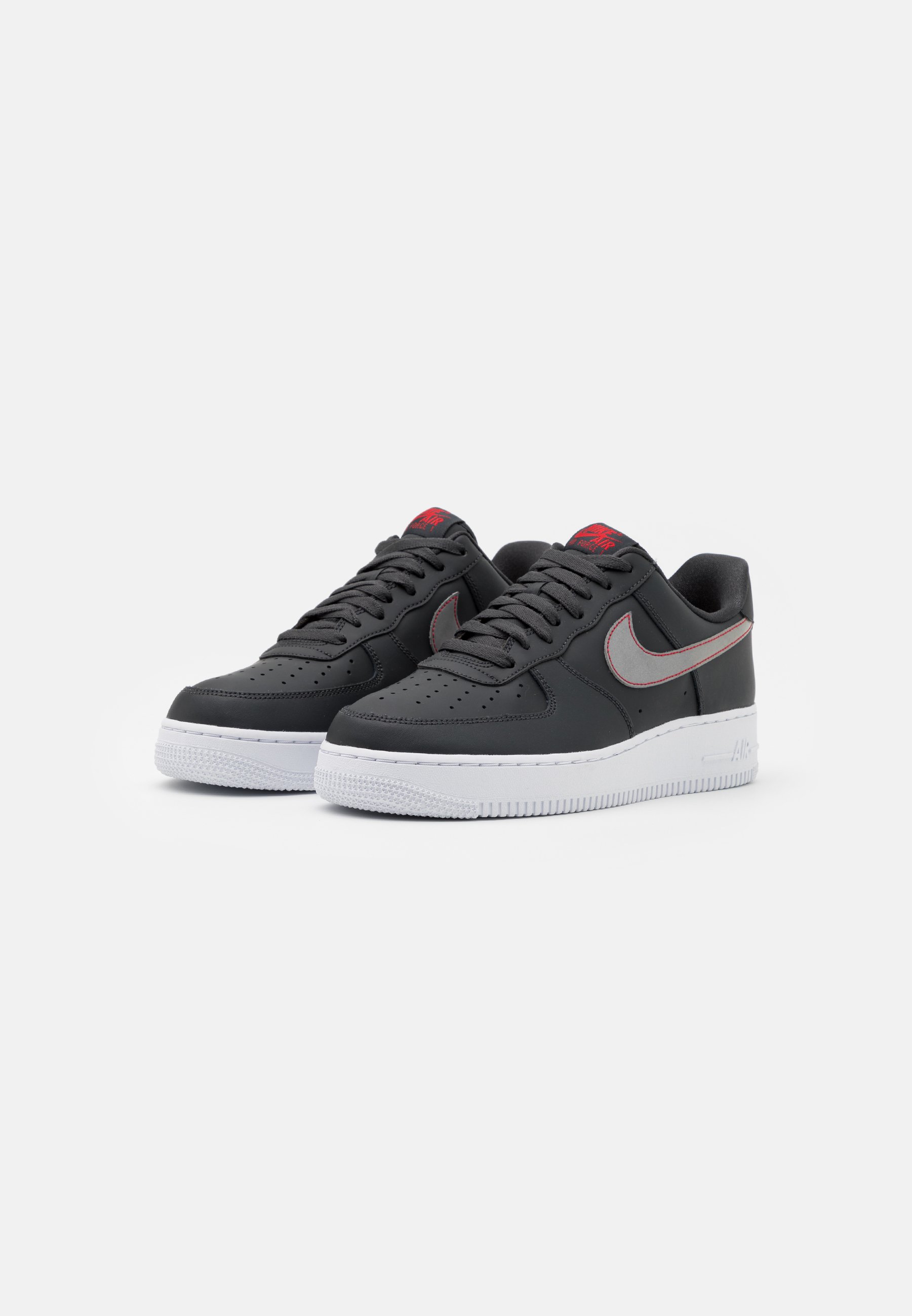 Nike Sportswear AIR FORCE - Sneakers laag - anthracite/silver/university  red/white/antraciet - Zalando.nl