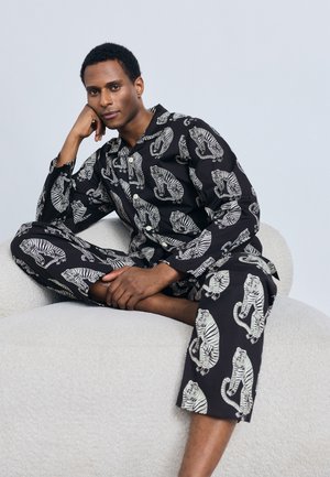 MENS 402 LONG CHECK - Pyjama - navy