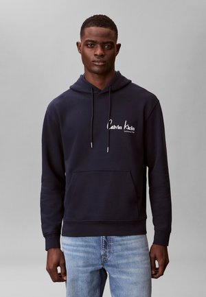 Calvin Klein Jeans GRAPHIC - Hoodie - dark sapphire