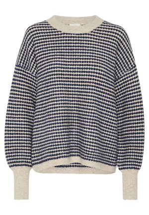 Kaffe ELLERY - Jersey de punto - feather gray  blue structure