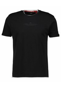 Alpha Industries - DOUBLE LAYER - T-shirt med print - schwarz Miniatyrbild 1