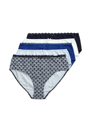 Ulla Popken, MIDI BRIEFS, 5-PACK, PATTERNED/PLAIN COLOURS - Slip - pale blue