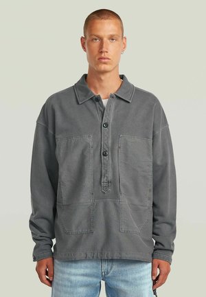 G-STAR WASHED FABRIC MIX LOOSE SWEATER - Hemd - granite gd