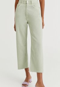 PULL&BEAR Vaqueros rectos - mottled light green
