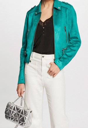 Veste en similicuir - dark green
