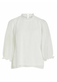 VILA MIT 3/4-ÄRMELN GEPUNKTETES - Bluse - cloud dancer