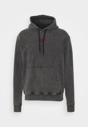 FIRE ICE HOOD - Hoodie - washed black