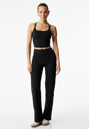 Koton, WIDE LEG - Bukser - black