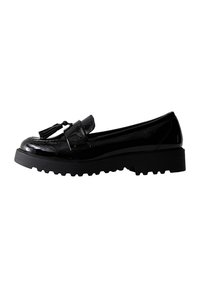 TASSELED LOOK CHUNKY - Mokassin - black