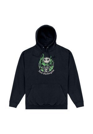 THE THE NIGHTMARE BEFORE CHRISTMAS - GREEN FLAMES - Kapuzenpullover - black