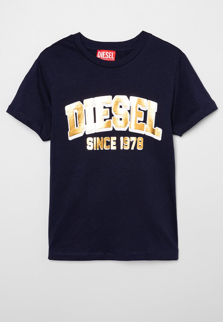 Diesel T-shirt print donkerblauw Diesel T-shirt print donkerblauw