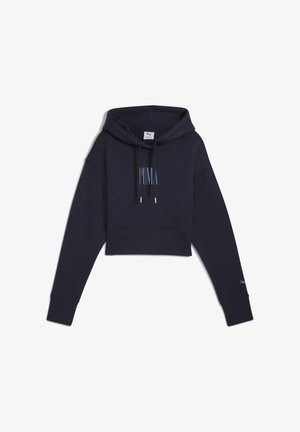 PREMIUM ESSENTIALS GRAPHIC - Jersey con capucha - new navy