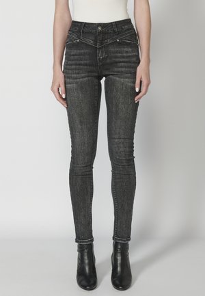 LONG  - Jeans Skinny Fit - denim black denim