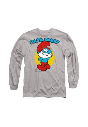 SMURFS PAPA SMURF - Long sleeved top - mottled light grey