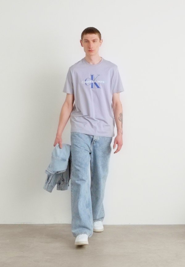 HERO MONOLOGO TEE - Print T-shirt - lilac gray4