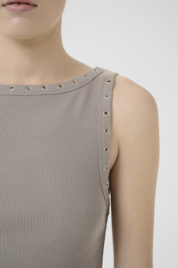 DREW REVERSIBLE EYELET DRESS - Jersey dress - rock ridge4