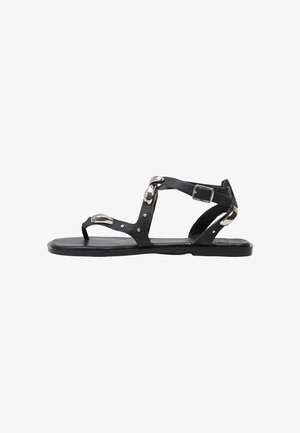 HUNE, STEADFAST - Sandales tongs - black