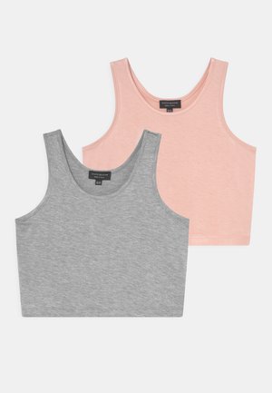 2 PACK - Top - mottled grey/pink