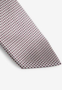 Next SIGNATURE MADE IN ITALY STANDARD - Kaklaraištis - damson pink neutral brown textured